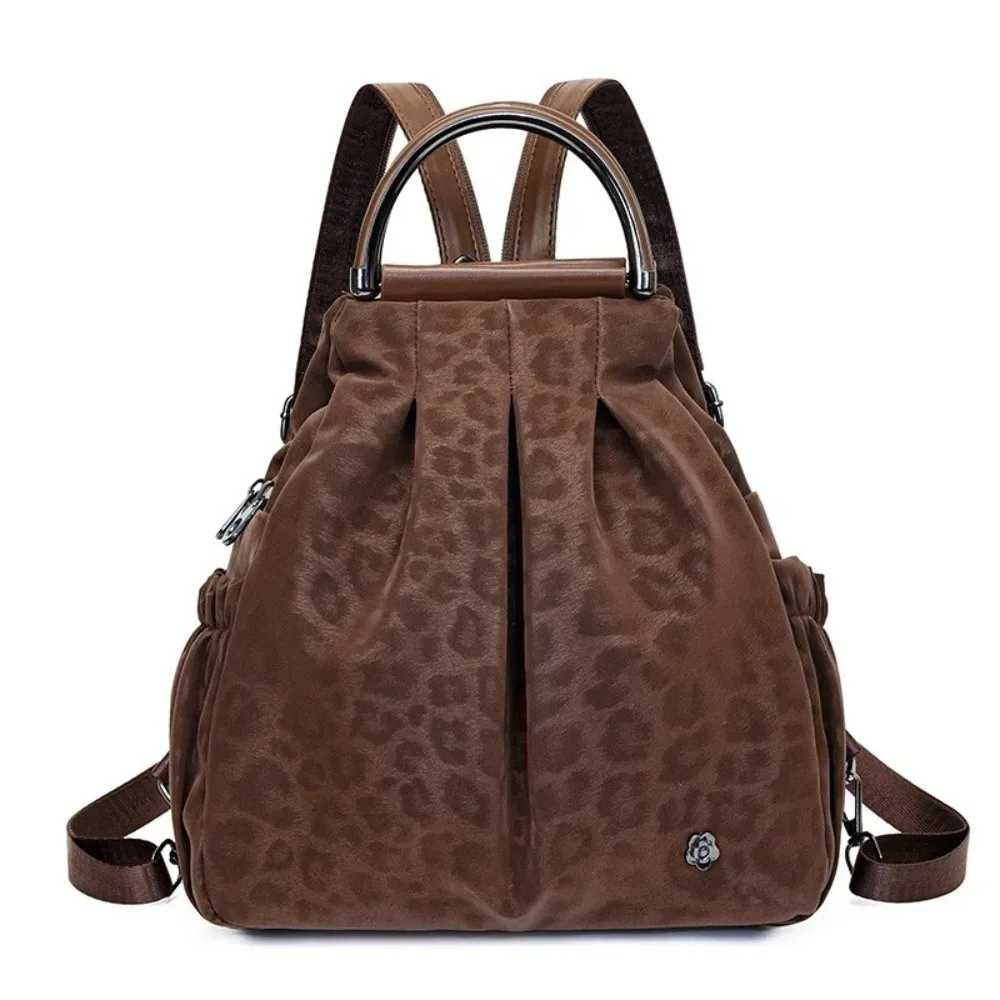 nouveau sac à dos imprimé léopard, grande capacité, sac d'école décontracté, imperméable, multifonctionnel, sac à bandoulière, voyage