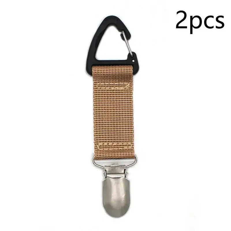 clip de chapeau portable multi-usages, support de chapeau de paille de voyage, clip de sac, organisateur de gants pour camping et accessoires d'équipement extérieur
