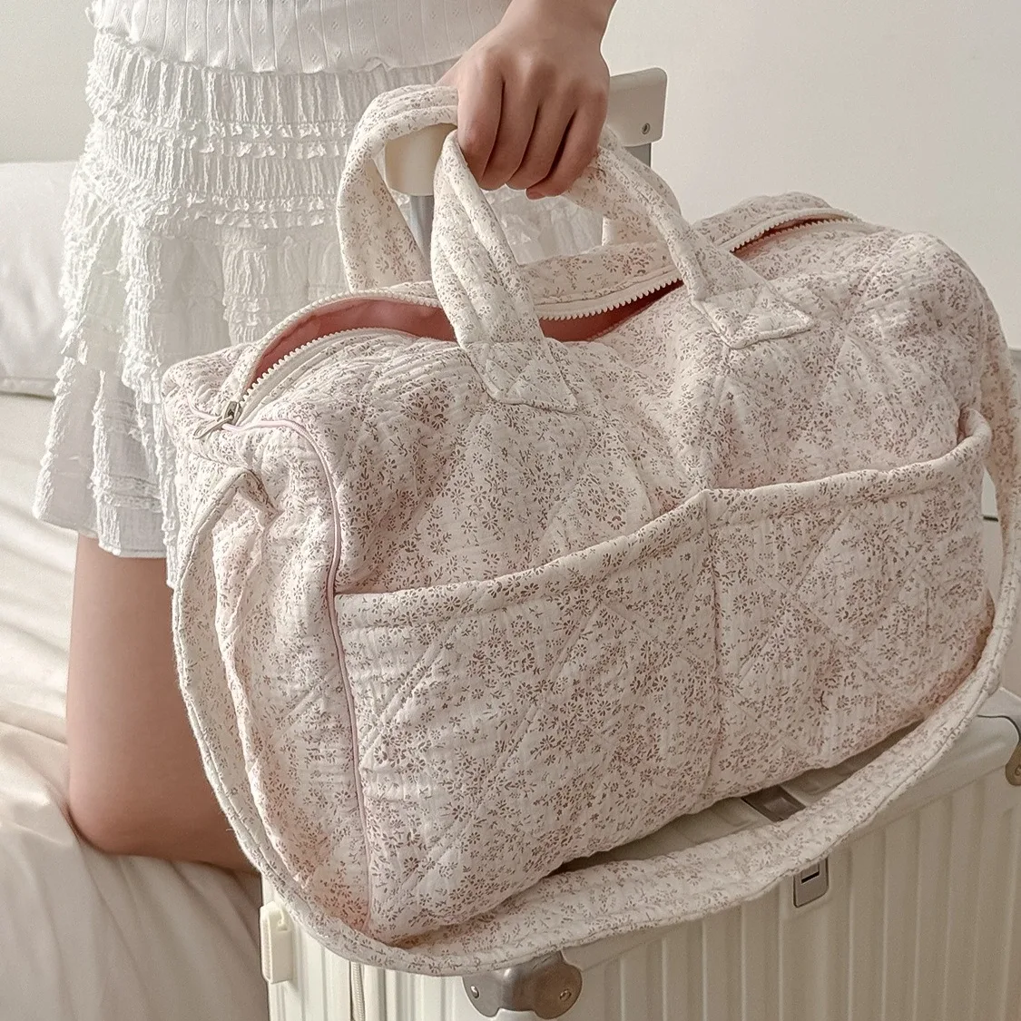 sacs de voyage tendance, sacs à main grande capacité, sacs à bandoulière pour hommes et femmes, sacs fourre-tout d'extérieur, valises et sacs de voyage à motif floral
