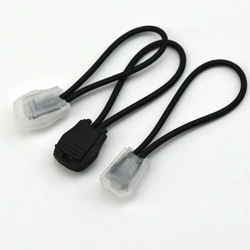 150 pièces fermeture éclair tirer cordon verrouillage extrémités bouchon zip clips corde boucle sac à dos vêtements de sport lacet paracorde lanière bricolage accessoires