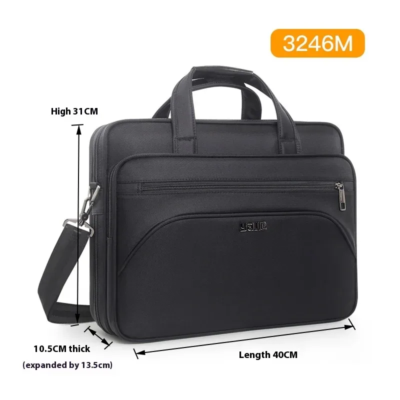 grands porte-documents pour hommes, fourre-tout en toile, 15.6 pouces, 17 pouces, 19 pouces, étui pour ordinateur portable, sacs de travail, sacoche de bureau