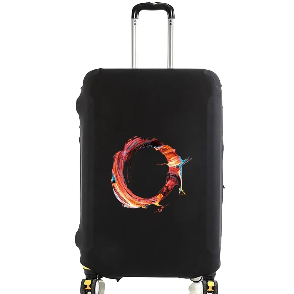 juste de protection pour bagages, peinture à la mode, série 26 lettres, motif de valise, sacs à poussière élastiques, étui, accessoires de voyage, 18-28 po