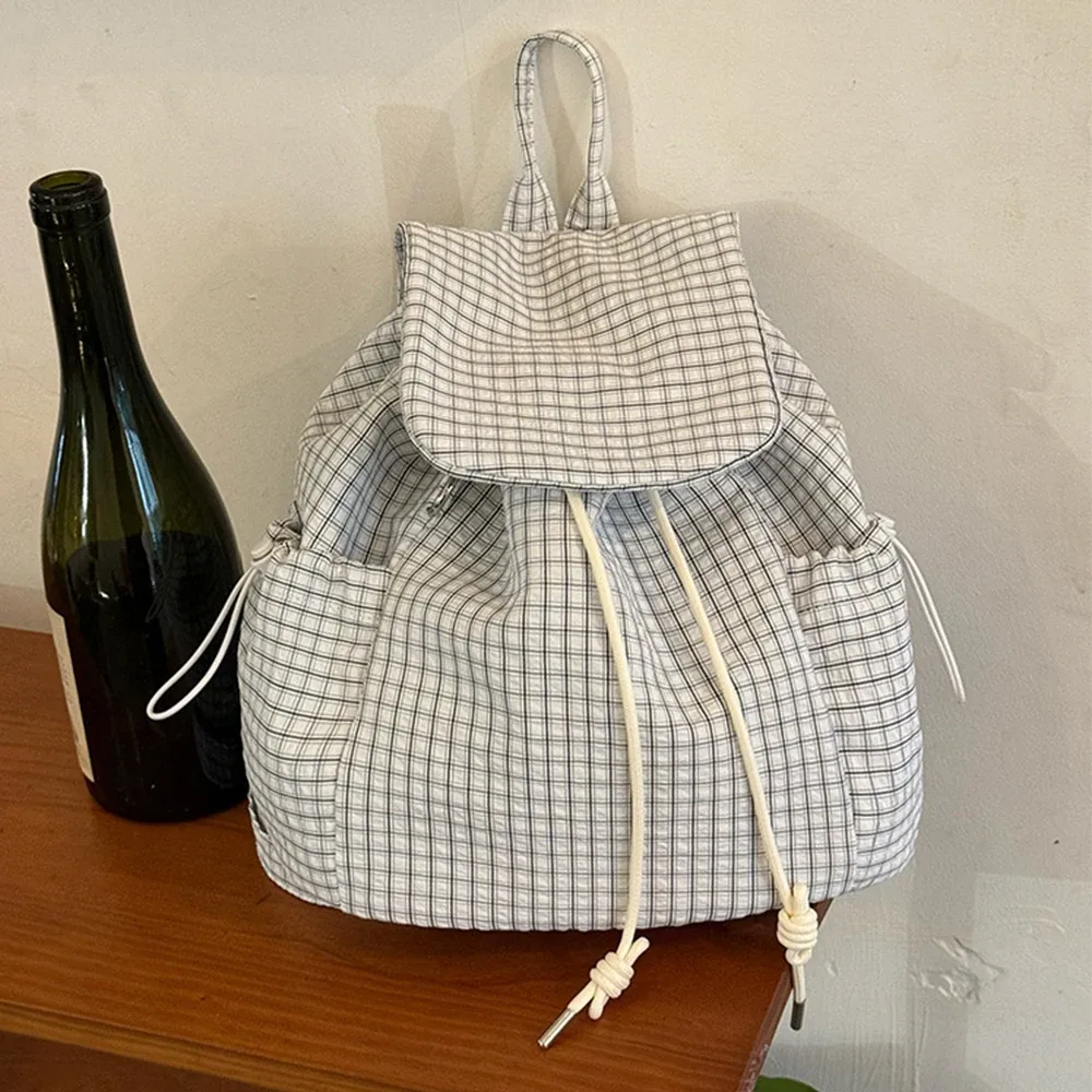 sac à dos d'école à carreaux pour adolescentes, sacs à livres pour l'école primaire et secondaire, sacs pour ordinateur portable en velours côtelé, sacs de voyage pour femmes