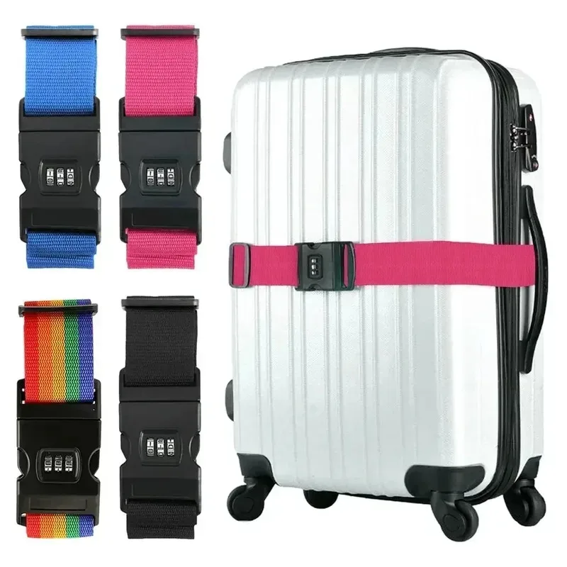 sangle de bagage réglable ultra large élastique robuste avec boucle, bagage de voyage, bagage à main et vérifié