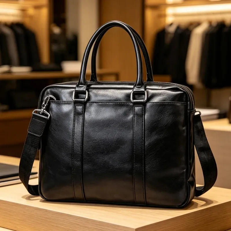 porte-documents d'affaires de luxe pour hommes, sacoche pour ordinateur portable, sac à main de grande capacité, sacs à bandoulière multifonctions pour hommes