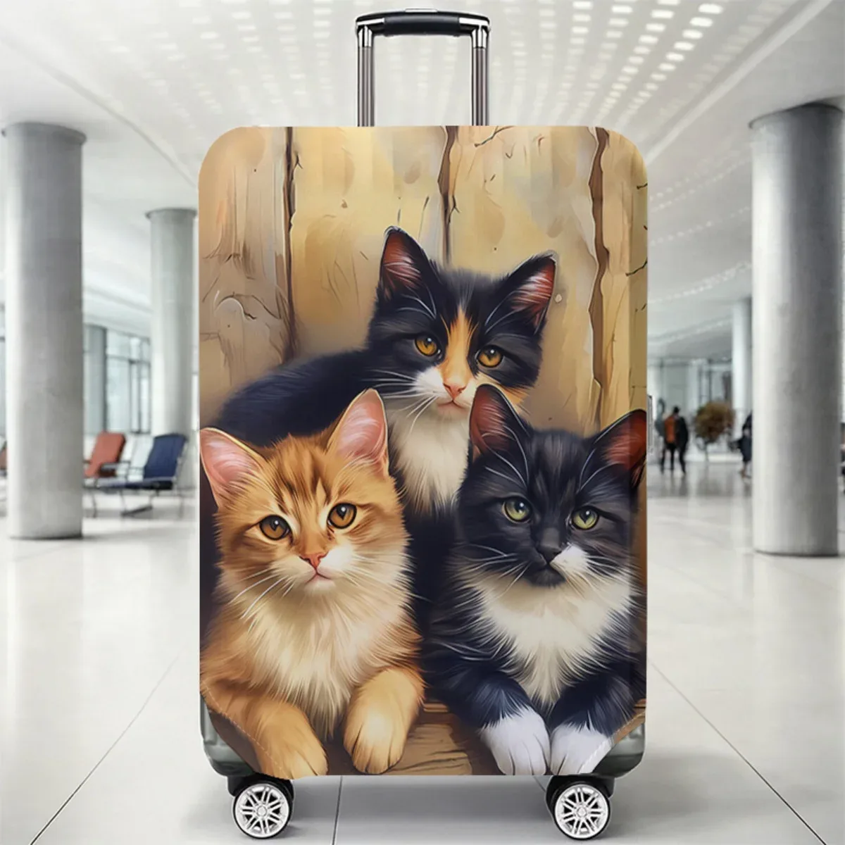 housse de protection pour bagages à motif de dessin animé, ensemble adapté aux housses de bagages de 18 à 32 pouces, housse de poignée de bagages, accessoires de voyage