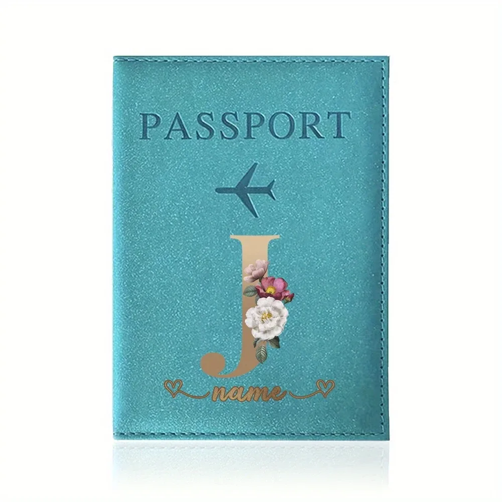 porte-passeport personnalisé avec nom personnalisable - capable d'imprimer des noms jusqu'à 26 lettres.