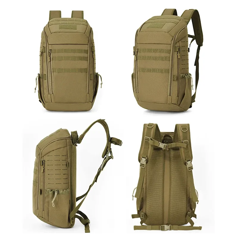 sac à dos d'escalade tactique pour hommes, sac de sport de voyage, grande capacité, randonnée en plein air, camping, pêche, bagages, week-end, cyclisme