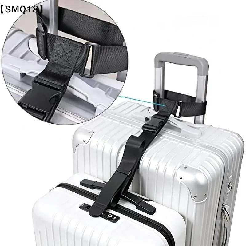sangle de bagage de voyage, ceinture de valise élastique télescopique, ensemble de sangles de sac de voyage pour valise, sangle de fixation avec boucle de voyage【smq】