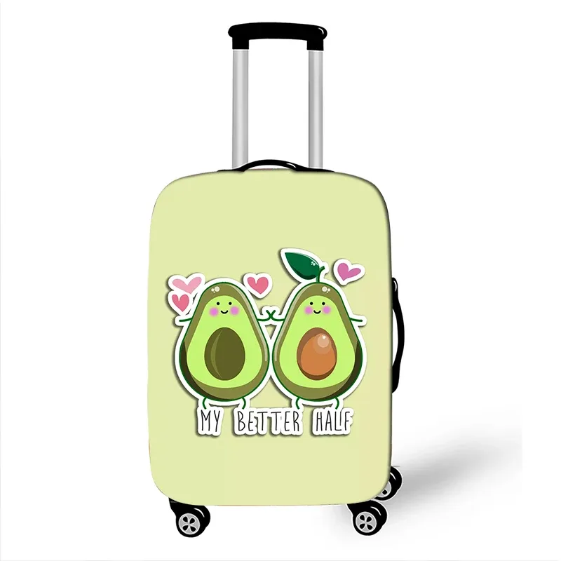 juste de bagage à motif d'avocat de style drôle, étui de protection anti-poussière pour valise logique, mode, 18 "-32"
