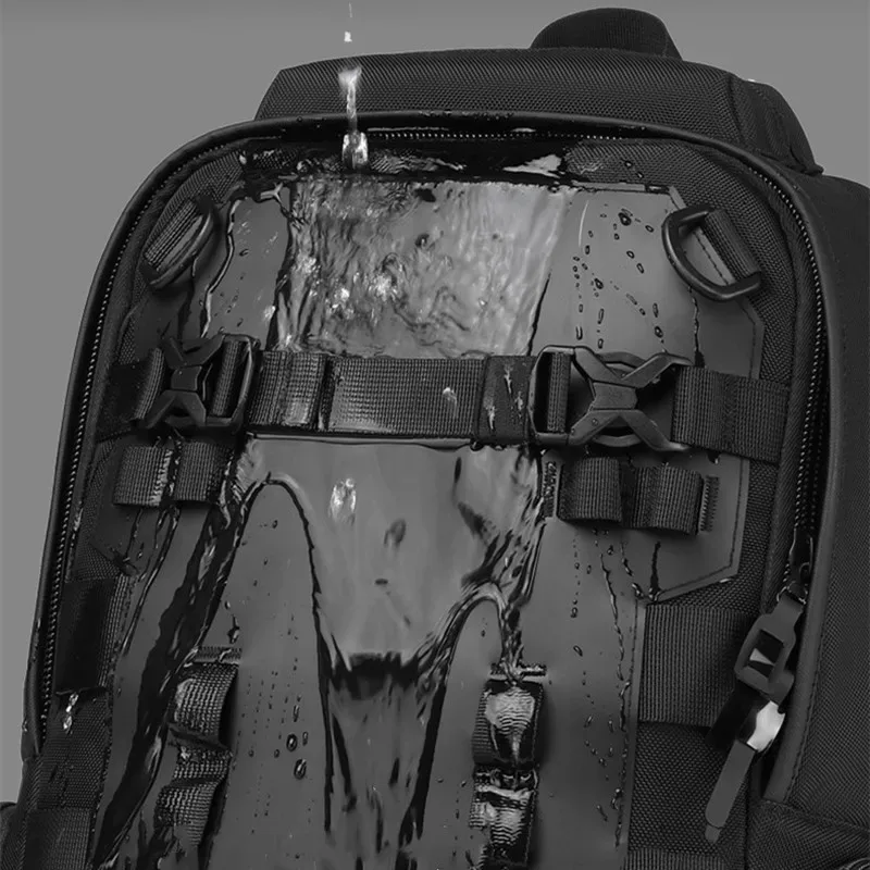 sac à dos ozuko mochila pour skateboard, sports de plein air, ordinateur portable 17 pouces, multifonction, imperméable, sac de voyage pour homme