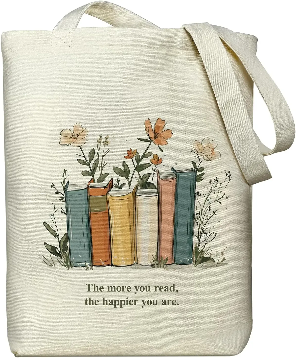sac fourre-tout en toile pour femmes, sac fourre-tout avec poche intérieure zippée, sac en toile zippé pour le shopping, le travail, les courses, la mode au quotidien
