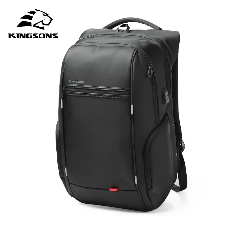 kingsons étanche hommes femmes sac à dos usb charge mâle femme école sacs à dos antivol sac à dos pour ordinateur portable 15.6,17.3 pouces 2024