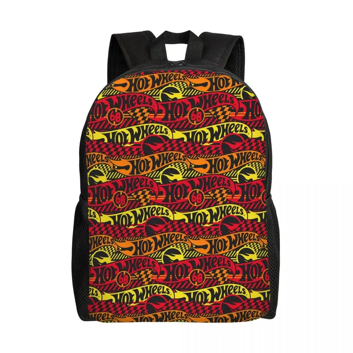 sac à dos hot wheels race pour étudiants, garçons et filles, sac d'école, sac à bandoulière pour ordinateur