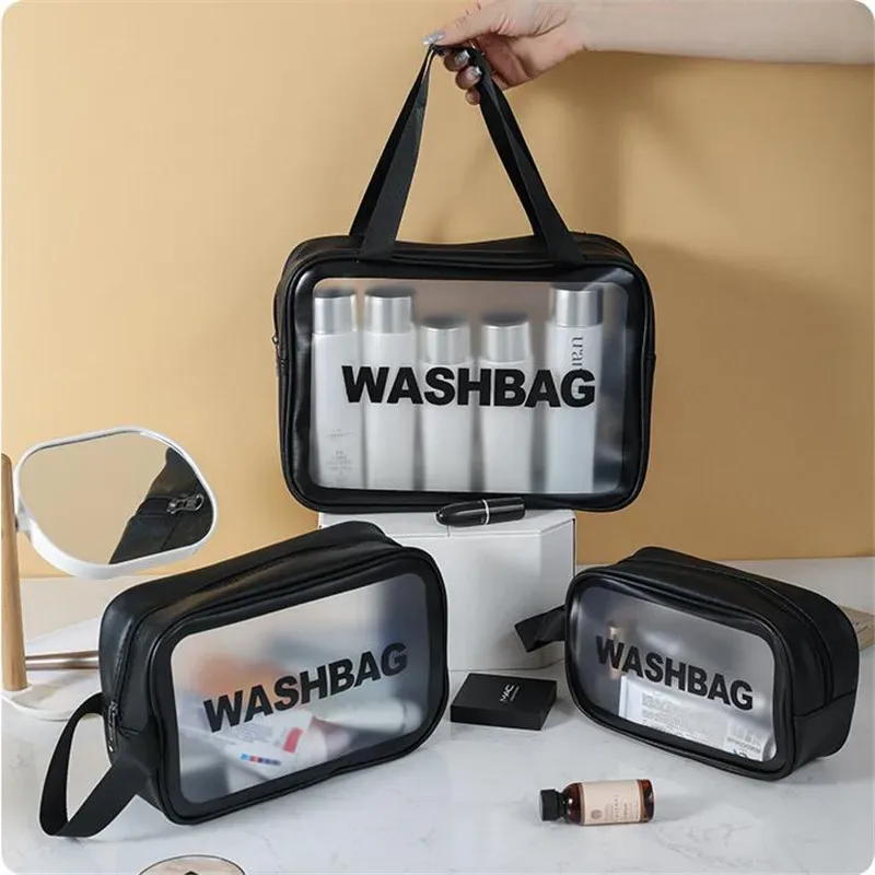 Sac à cosmétiques imperméable conviviale ré pour femme, sac de rangement de maquillage de grande capacité, sac de toilette pour femme, S, M, L, 3TANLadies, questionTravel
