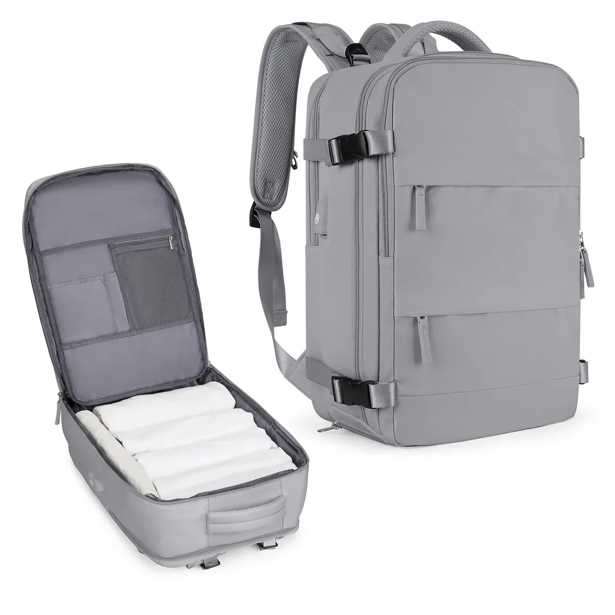 grand sac à dos de voyage pour hommes, sac à dos étanche pour ordinateur portable approuvé par le vol de la compagnie aérienne, sac à dos de transport antivol, sac à dos de randonnée