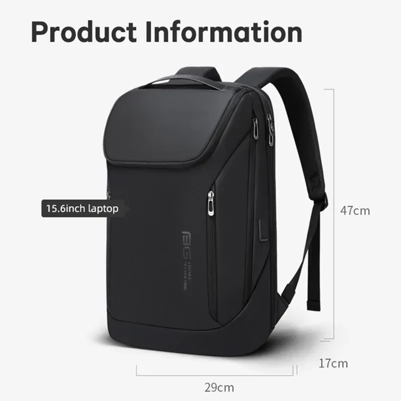 bange étanche multi-usage sac à dos pour ordinateur portable pour 15.6 "pouces usb charge antichoc mallette d'affaires sac à bandoulière pour homme femmes