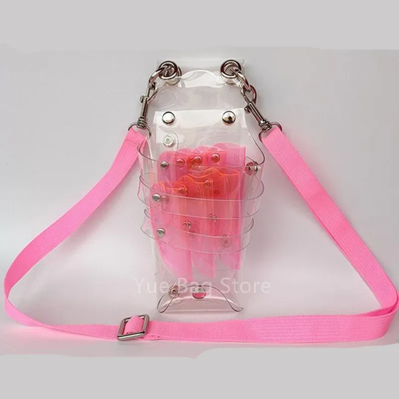 sac de rangement transparent pour ciseaux de coiffure, 1 pièce, 10 documents, étui de salon, support en poudres, sacoche, outil de coiffure, 2 #