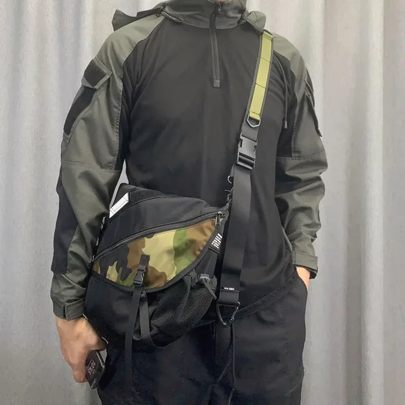 sangle de sac bandoulière tactique à dégagement rapide et réglable pour homme, style techwear, accessoires de sac pour sport et plein air