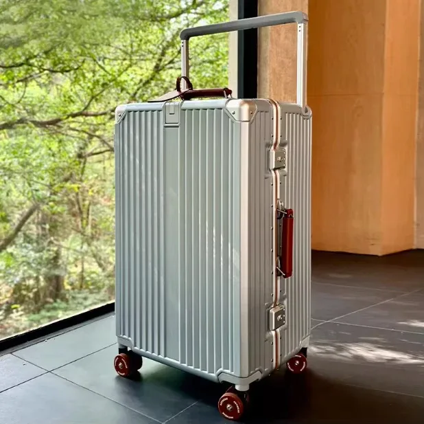 colenara bagages sac de voyage 20 "24" 26 "28" 30 pouces grande capacité boîtier de chariot abs + pc boîte d'embarquement valise à cadre en aluminium