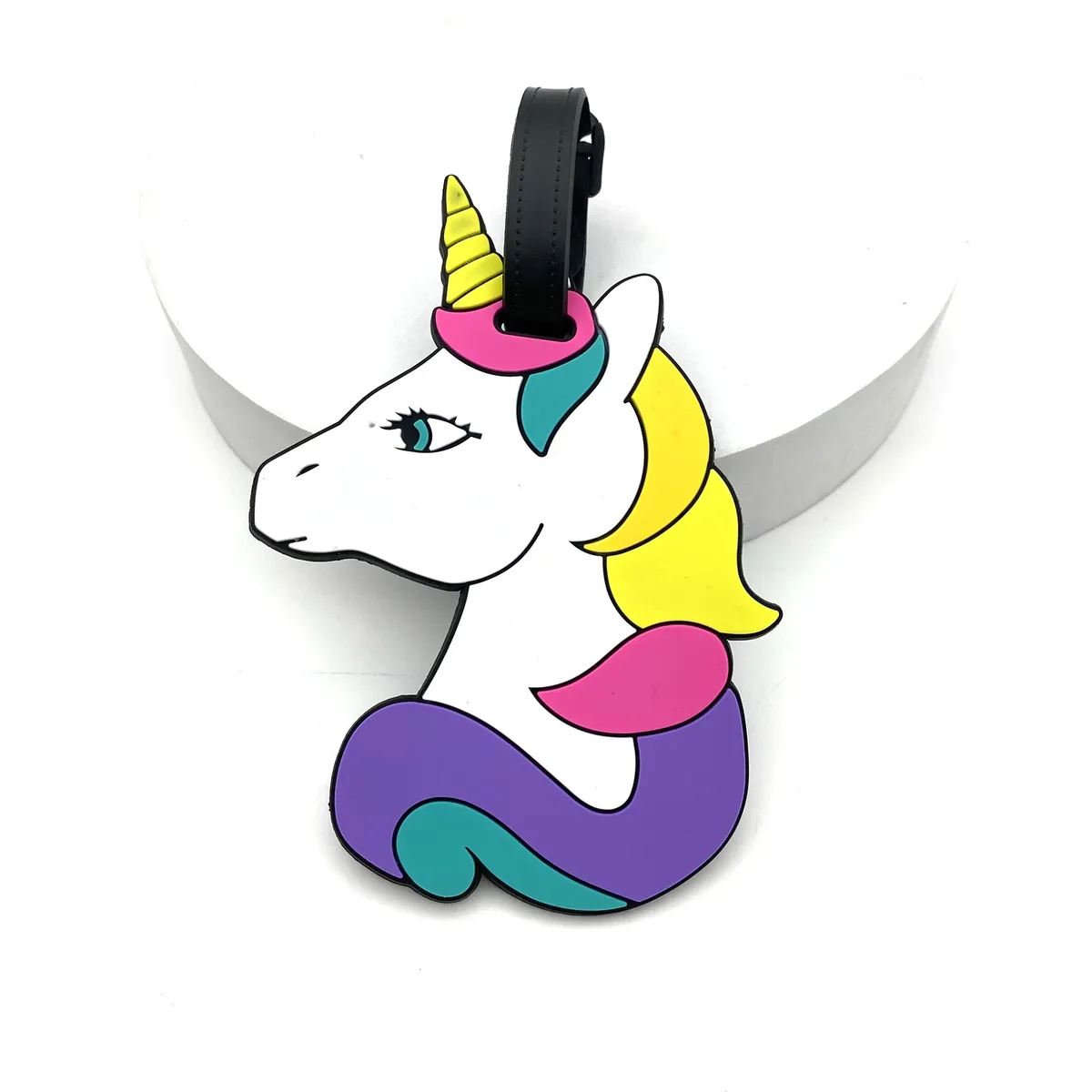 étiquette de bagage créative licorne mignonne, accessoires de voyage, porte-valise en gel de silice, étiquettes d'embarquement pour bagages, 1 pièce/2 pièces/3 pièces
