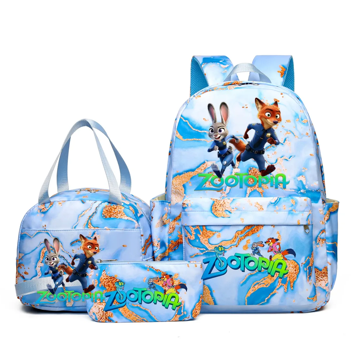 sacs à dos katseye music 3 pièces pour femmes et filles, sacs à dos de voyage et d'extérieur dégradés avec sacs à déjeuner, légers, pour adolescents, ordinateur portable, mochila