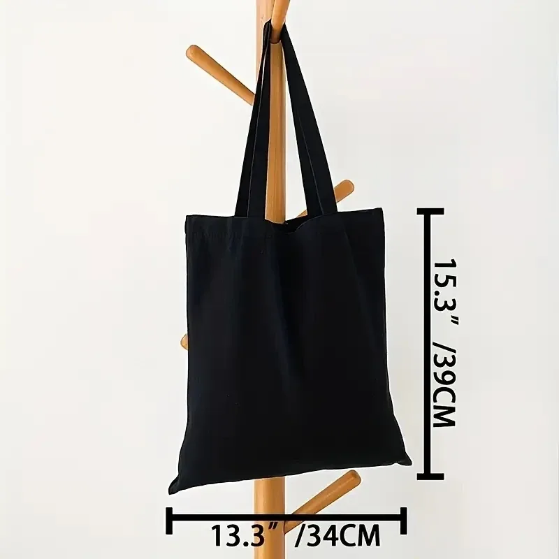 sac à main et sac à bandoulière pour femmes, simple et décontracté, en toile unie, grande capacité, idéal pour le shopping et les voyages.