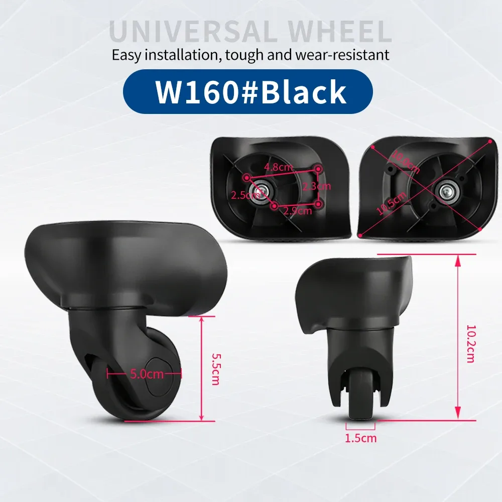 accessoires de roue valise bagages compatible avec sansonlte a07 boîtes douanières roulette de remplacement résistant à l'usure antidérapant muet