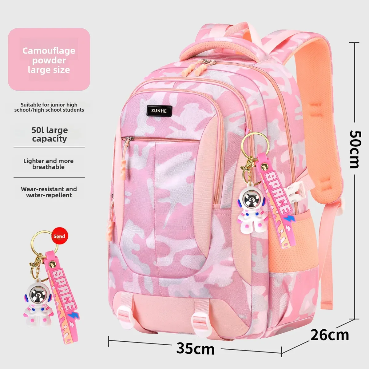 astronaute pendentif orthopédique hommes ordinateurs portables sac à dos adolescents camouflage cartable primaire sacs à dos imperméables étudiants sacs d'école