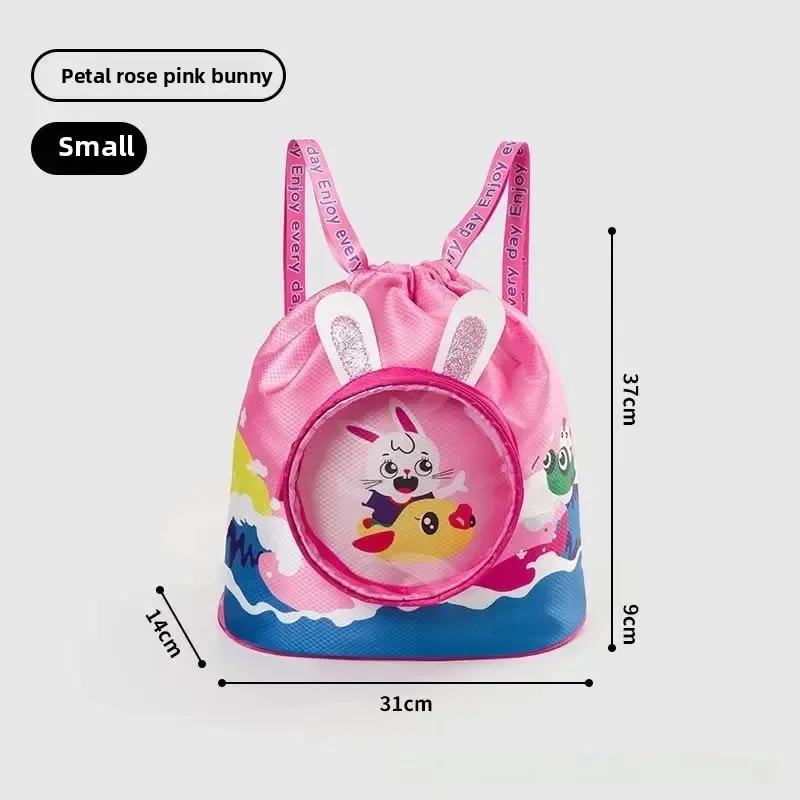 sac de natation pour enfants étudiant mignon dessin animé double épaule sac à dos poche mâle femme séparation étanche stockage b