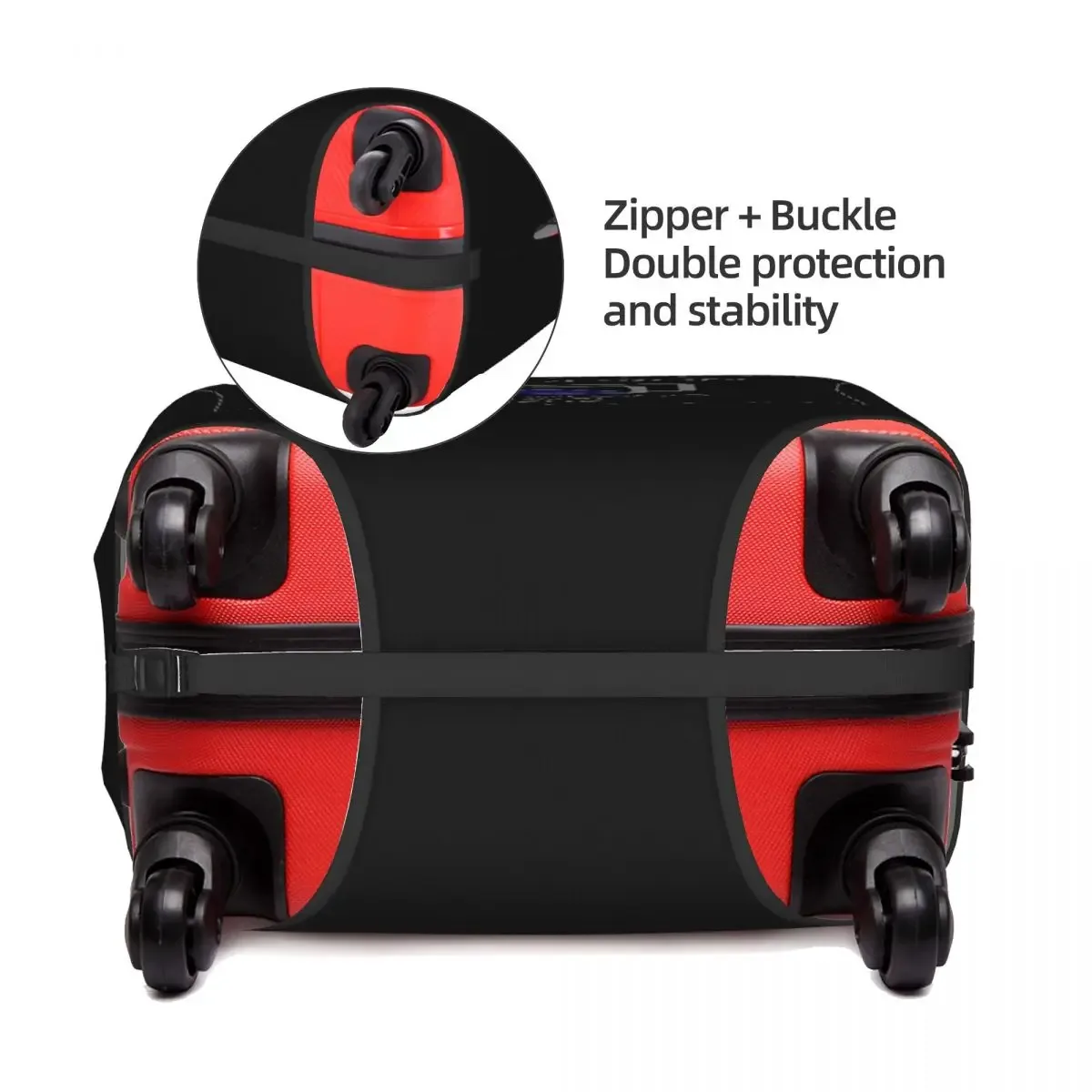 housse de valise personnalisée 18-32 pouces, protection de valise de voyage personnalisée, ajoutez votre photo, texte ou design, housses de valise elastiques