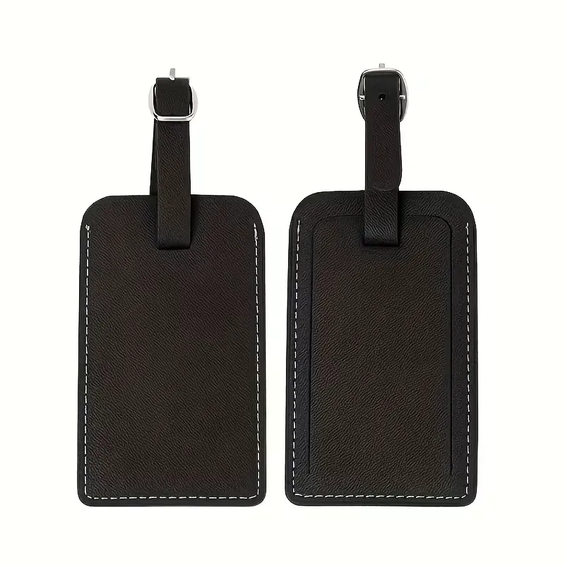 ensemble de porte-passeports et étiquettes à bagages en similicuir personnalisables, étiquettes à bagages, étiquettes à bagages en cuir gravées au laser, étiquettes à bagages personnalisées