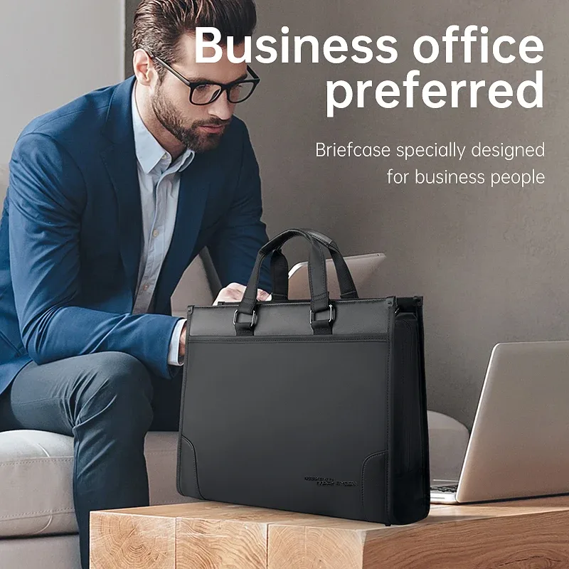 mark ryden sleek business briefcase sac pour ordinateur portable de 15,6 pouces résistant à l'eau avec fermeture éclair ykk
