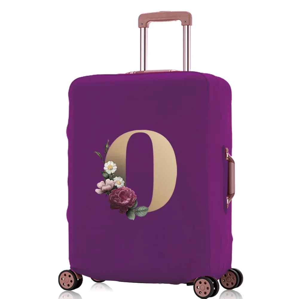 juste de protection élastique pour bagages, housses anti-poussière, motif lettre dorée, valise trolley, sac de voyage, 18-32