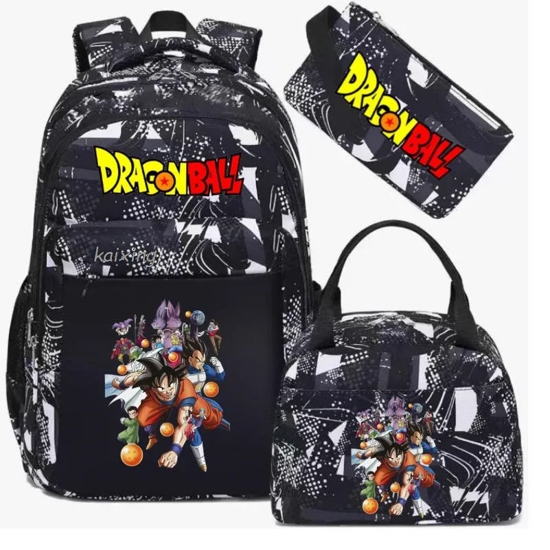 sac à dos camouflage dragon ball pour filles, sac de retour à l'école pour étudiants, poches pour garçons, capacité pour adolescents, sac à dos pour ordinateur portable, harajuku mochilas