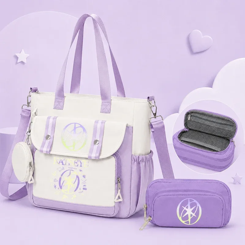 ensemble de sacs à dos kpop group katseye pour adolescentes, cadeaux de rentrée scolaire, sac de voyage coréen ulzzang katseye pour femmes