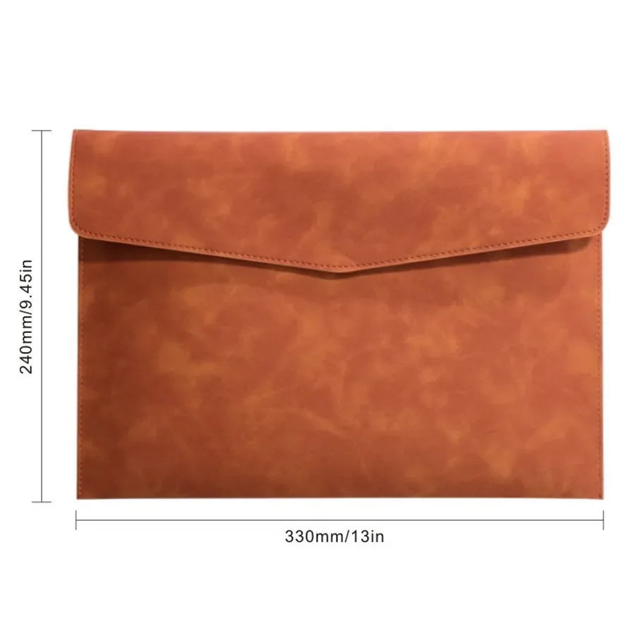 sac de documents en cuir pour entreprise, sac de rangement multifonctionnel a4 avec fermoir, sac pour ordinateur portable simple et imperméable