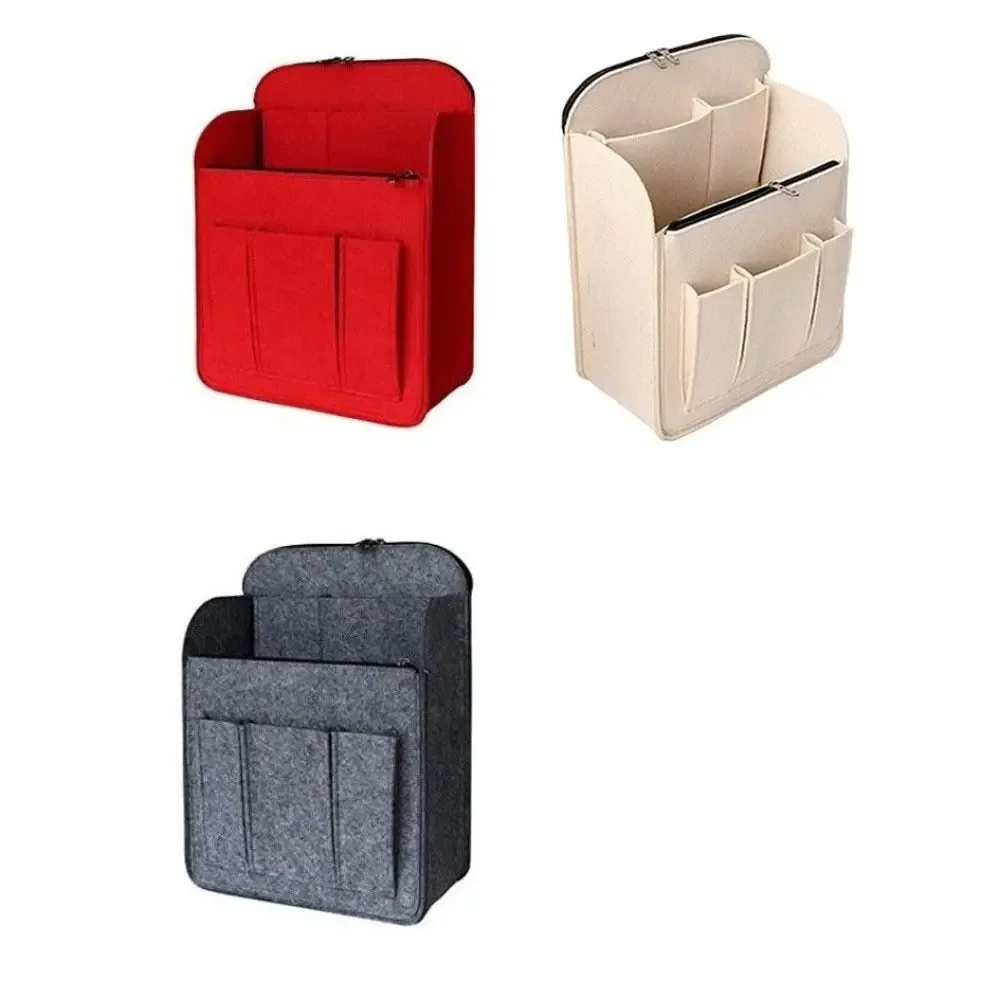 organisateur de sac à dos en feutre, insert multi-couches et multi-poches, sac de rangement multifonctionnel de grande capacité pour l'extérieur