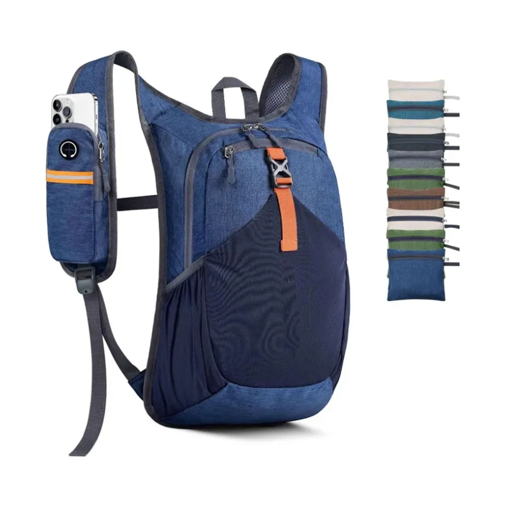 sac à dos de randonnée de haute qualité 15l, léger, pliable, petit sac à dos, plusieurs poches, compact, ultraléger, sac à dos de randonnée d'une journée