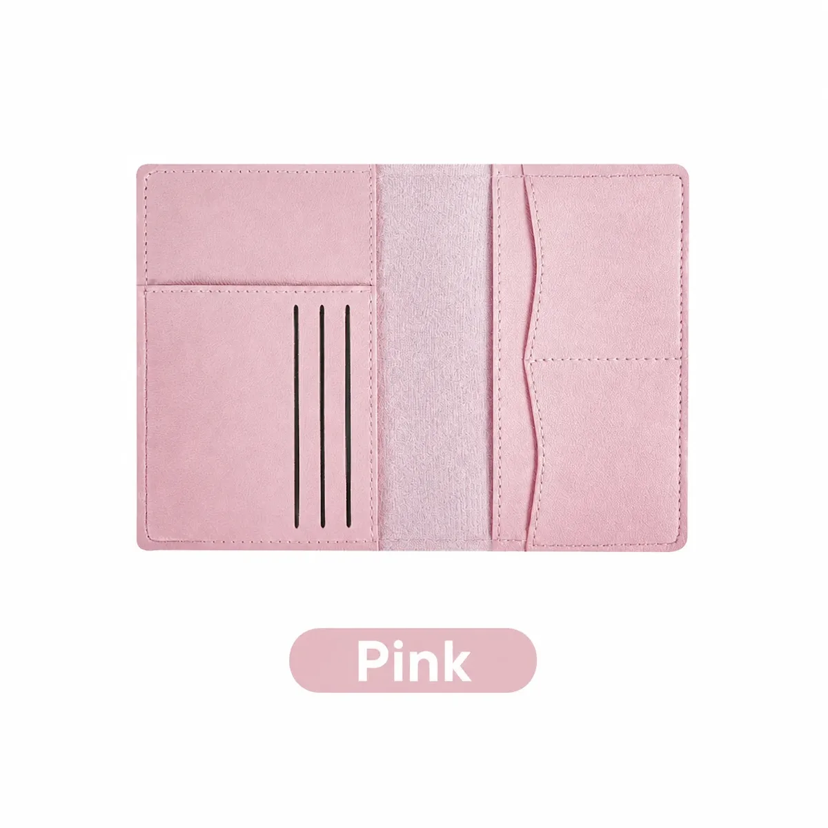 porte-passeport en cuir pu résistant aux taches, couverture de passeport multifonctionnelle, compacte pour les voyages d'affaires quotidiens.