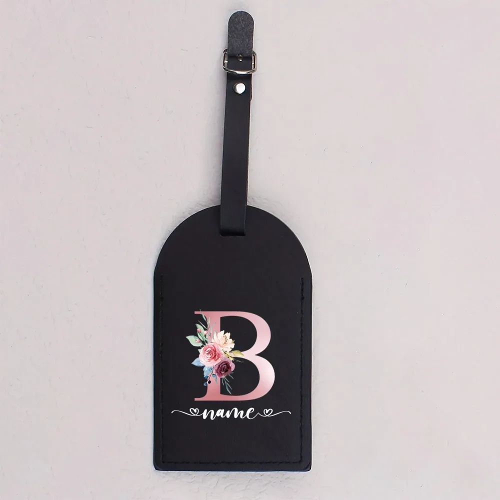étiquette de bagage en cuir avec nom personnalisé, étiquette de valise, accessoires de voyage, cadeaux de mariage pour la fête des mères pour elle