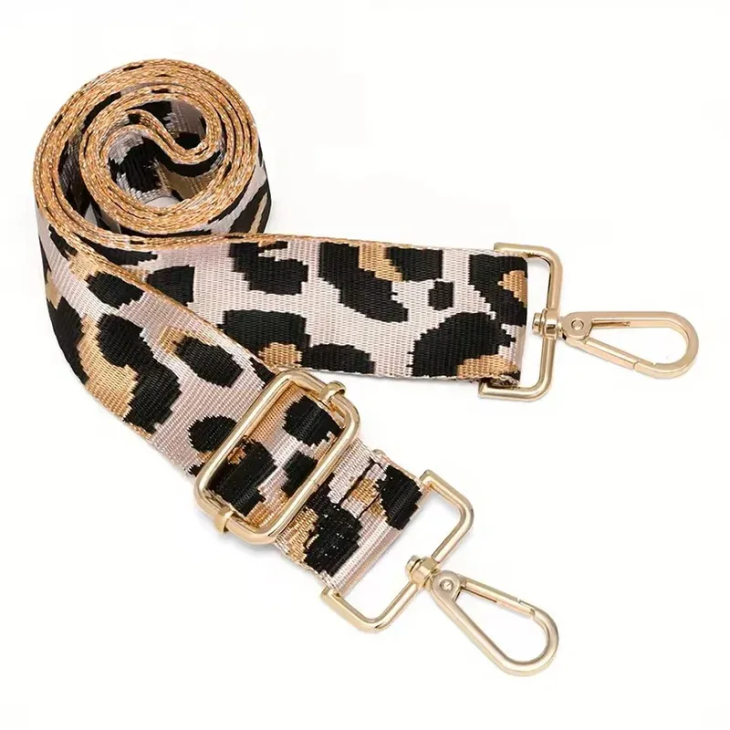 sangle de sac en nylon/coton pour femmes, sangles colorées pour bandoulière, accessoires de sac à bandoulière, ceintures réglables, sangles de sac à main