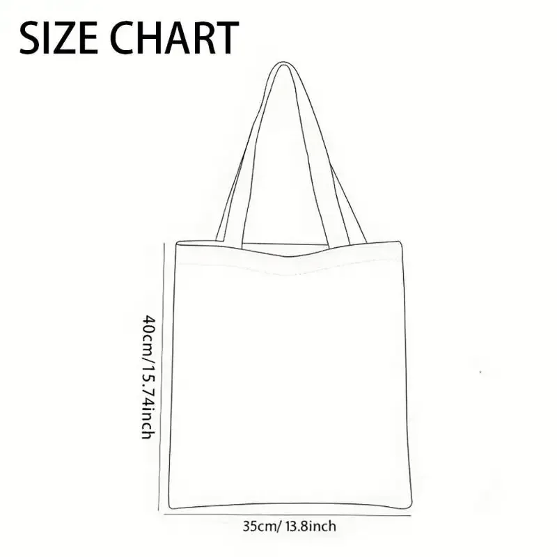 sac fourre-tout en toile imprimé double face 1a, fond noir avec texte blanc, matériau en polyester durable, très adapté pour les livres.