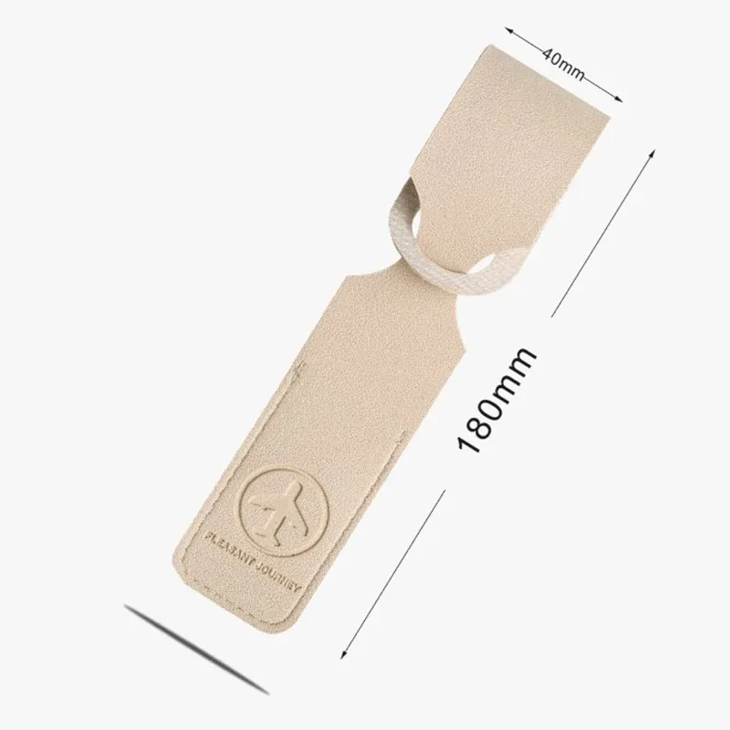 étiquette de bagage de valise en cuir, pendentif de sac à main, accessoires de voyage portables, étiquettes d'adresse d'identification de nom, nouveau, 1pc