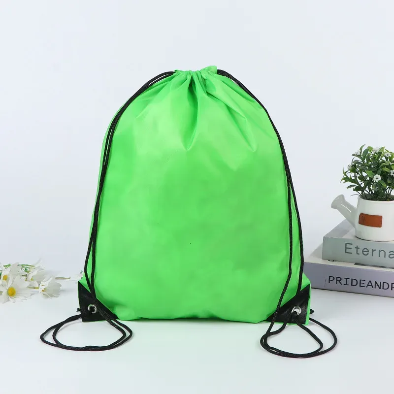sac à dos en polyester, sac de marathon, sac à cordon, sac de natation en plein air, plusieurs couleurs disponibles