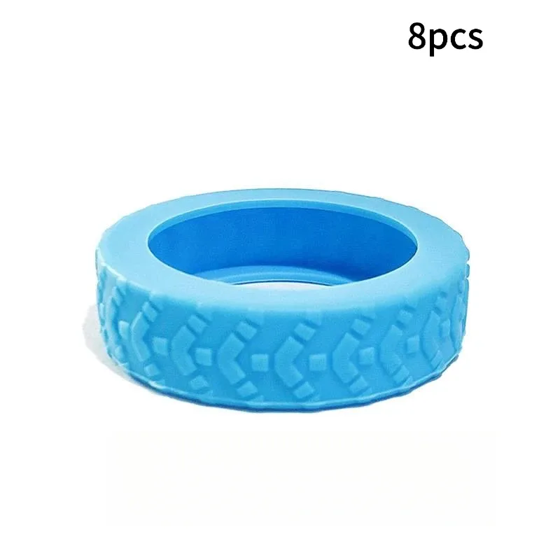 couvre-roues tpr pour bagages, 8 pièces, 2 à 2,4 pouces, housses de protection conçues spécifiquement pour les bagages et valises à deux roues