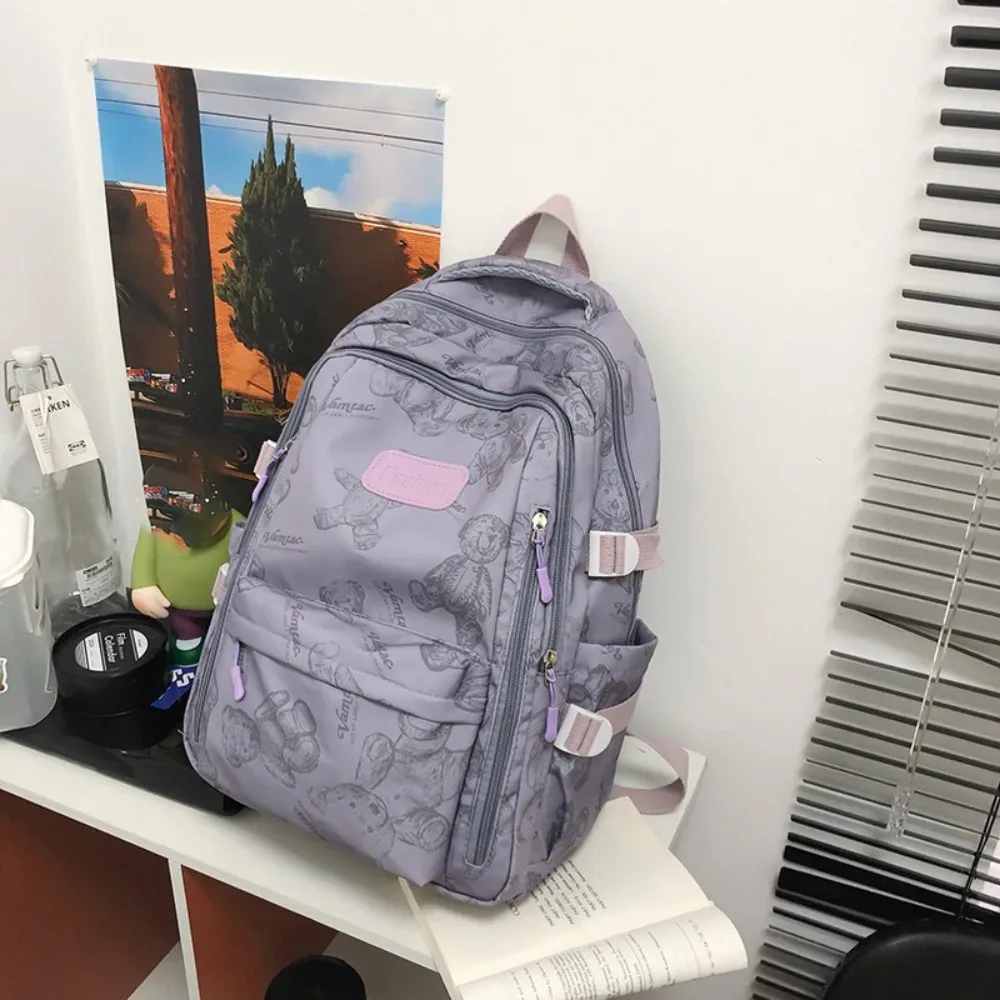 sac à dos mignon de grande capacité en nylon ultra-léger pour étudiants
