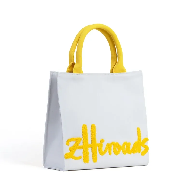 sacs fourre-tout en coton de marque de luxe pour femmes, sacs à main de voyage en tissu épais pour dames, sacs de shopping de marque