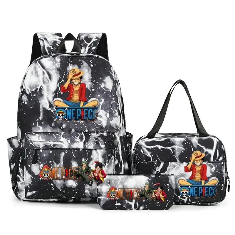 sacs à dos one piece pour étudiants, sacs d'école pour adolescents, hommes et femmes, sac fourre-tout, pochette, sacs à dos en nylon, sacs de voyage