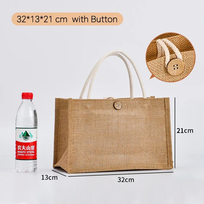 lot de 100 sacs fourre-tout en toile de jute personnalisés, sacs d'épicerie, sacs de plage, sacs cadeaux de mariage et d'anniversaire, sacs laminés avec logo, vente en gros